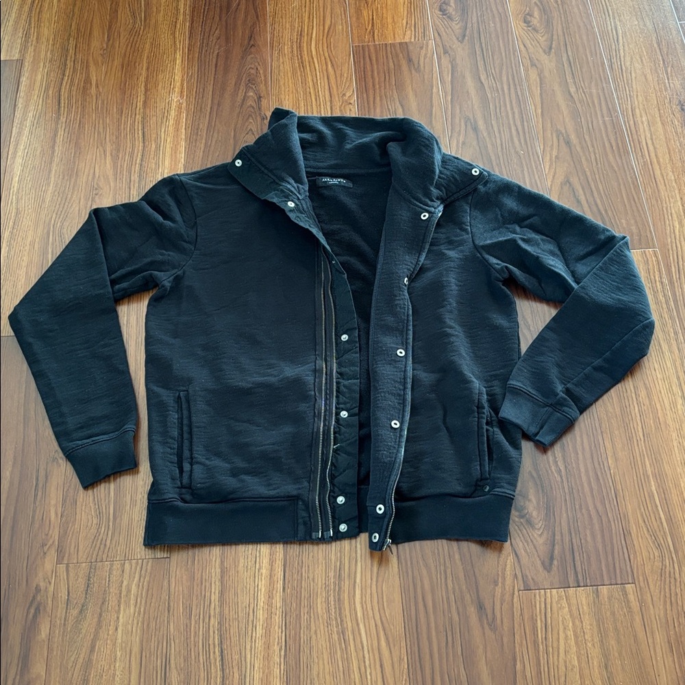 Allsaints Cotton Funnel Neck Sweatshirt - Picture 5 of 8